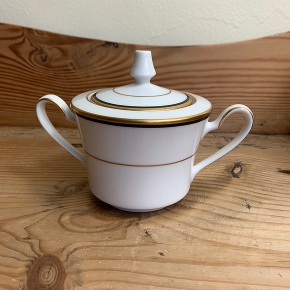 NORTAKE IVORY CHINA 7067 CORONET CREAMER AND SUGAR - Picture 4 of 10